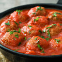 Beef & Chorizo Meatballs in a Mediterranean Sauce